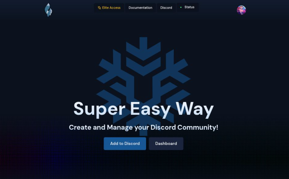 Frost – Discord Bot Landing Page